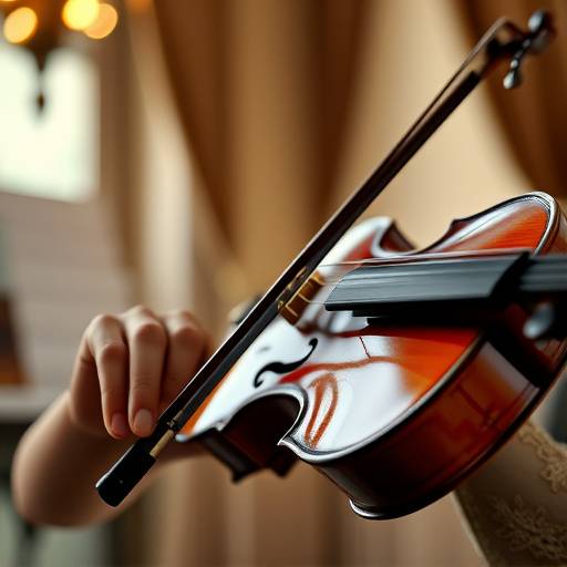 Image d'un violon, représentant le cours de musique.
