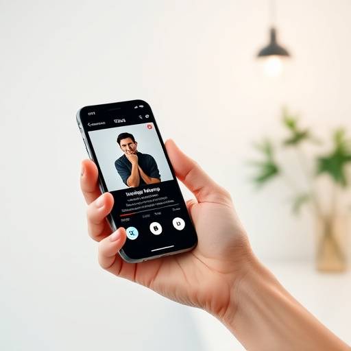 Image d'une main tenant un smartphone, représentant le cours de marketing d'influence.
