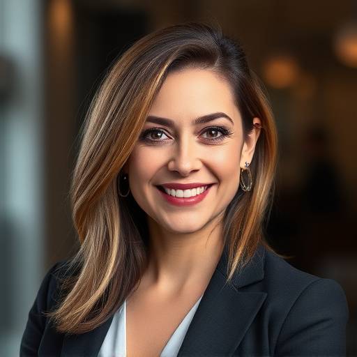 Portrait d'Isabelle Lefèvre, responsable du marketing et de la communication de l'Académie Lumière